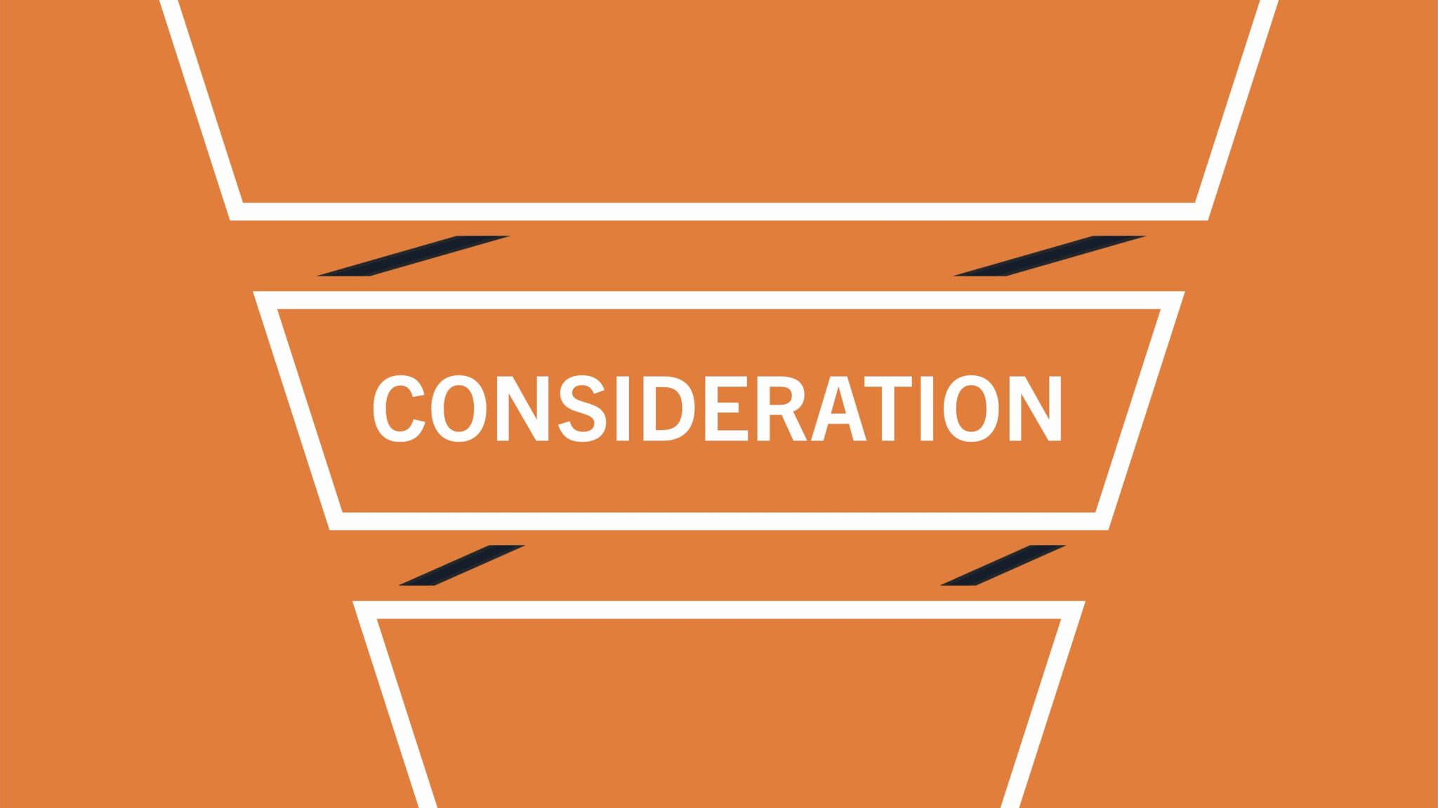 consideration stage of the B2B marketing funnel