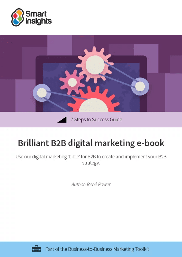 Image of strong B2B digital marketing e-book.