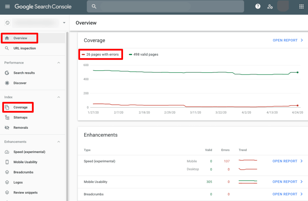 google search console seo audit tool