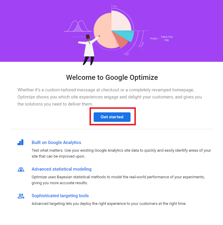google optimize start