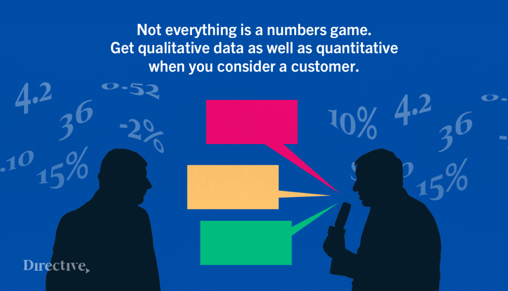 the importance of qualitative feedback as well as quantitative 
