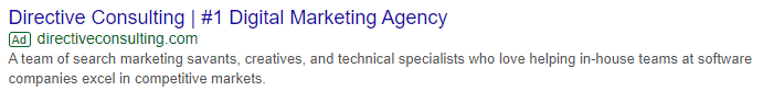 search text ad example