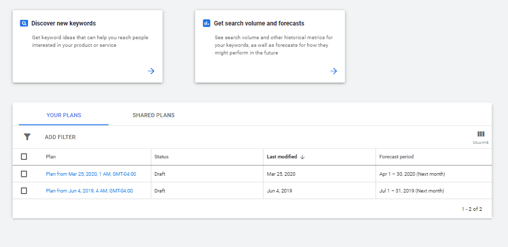 content planning keyword research