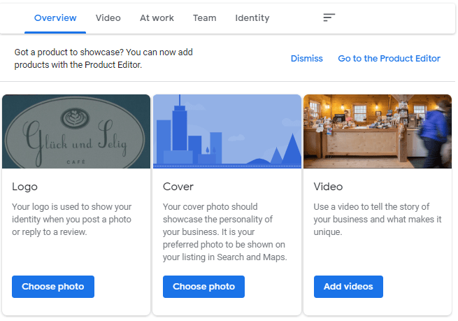 uploading photos to google my business
