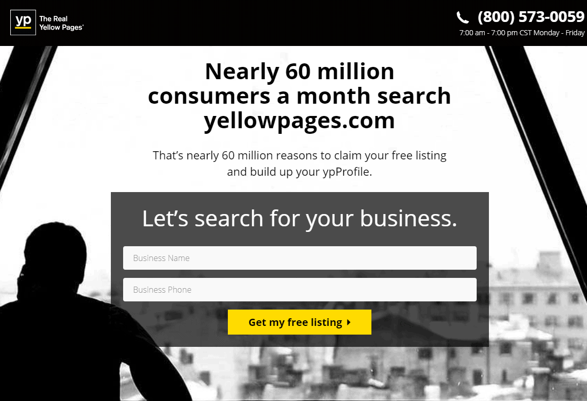 listing business on yellowpages