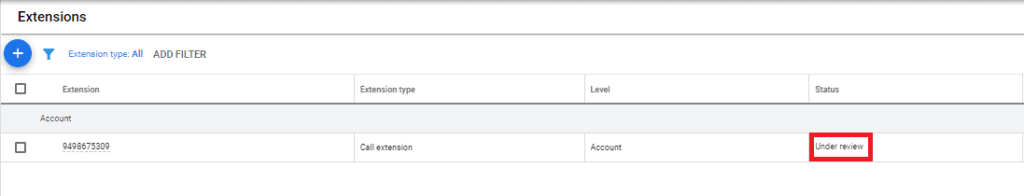 google ad extensions audit