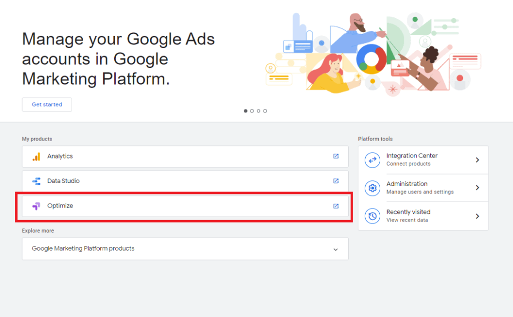 google optimize example
