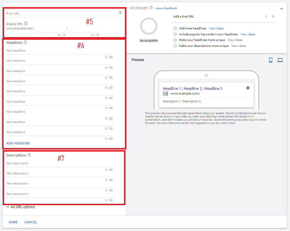 google responsive ad setup