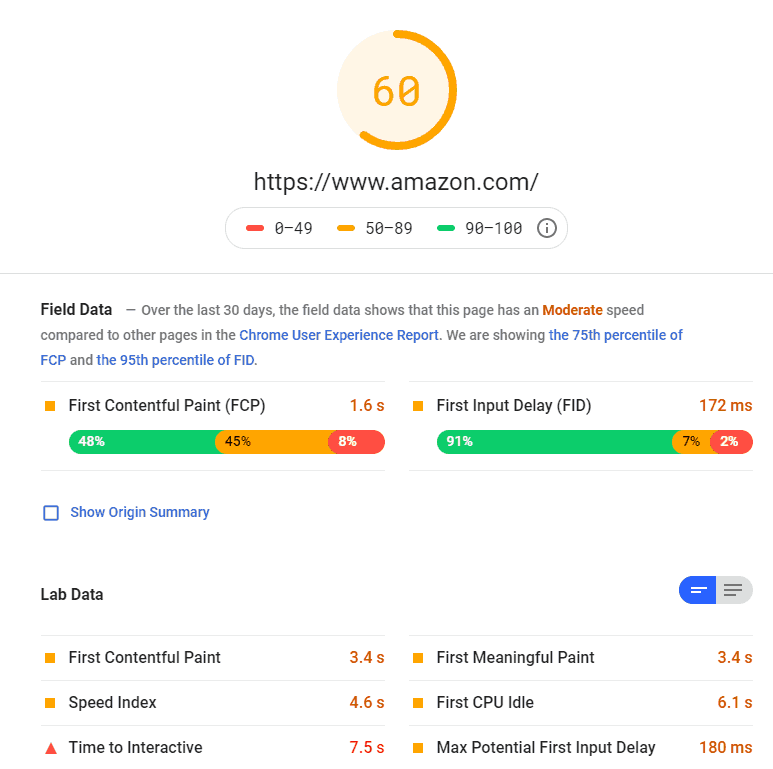 google page speed insights tool