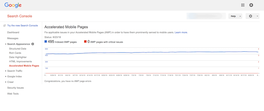 amp pages analytics