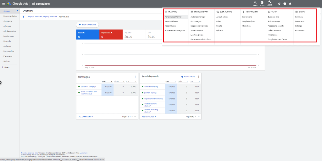 google ads platform
