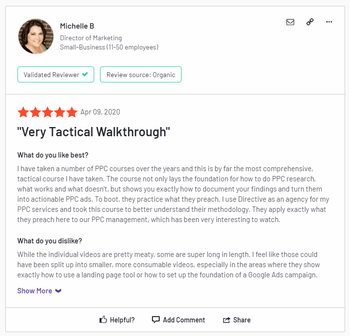 ppc course reviews