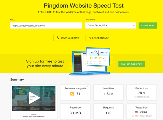 Can You Actually Trust 'Performance Grade' Scores On Pingdom