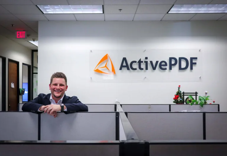 Image of Derek Gerber in his office after discussing B2B marketing with the Directive team.