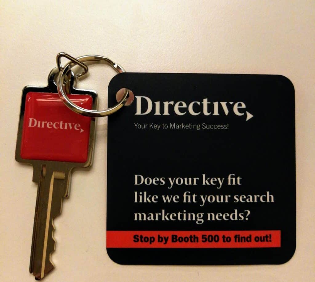 Image of tactic that Directive used for account-based marketing at a trade show. 