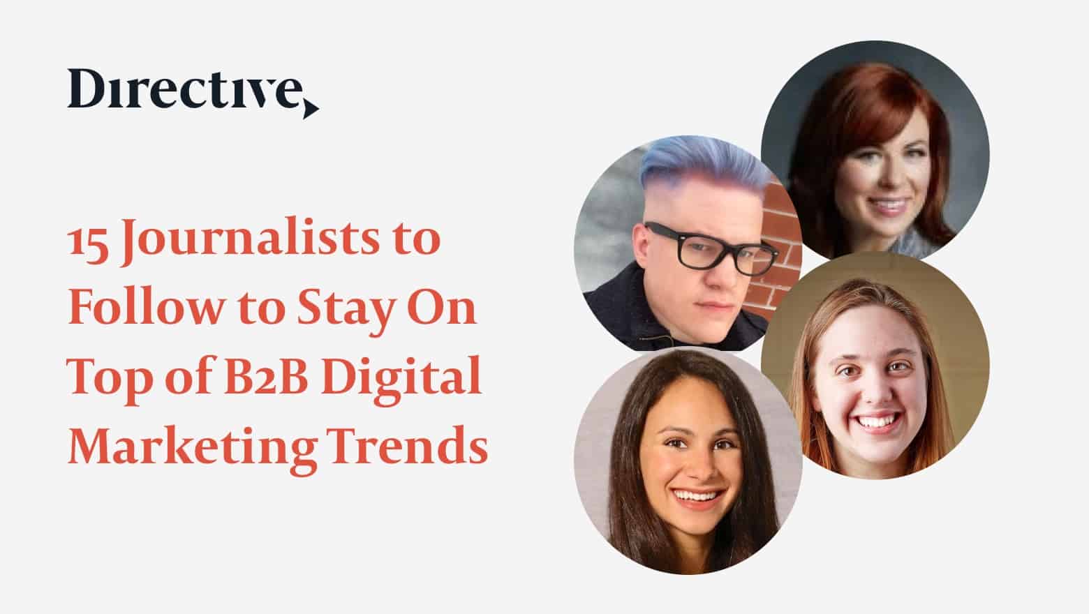 Journalists reporting on B2B digital marketing.