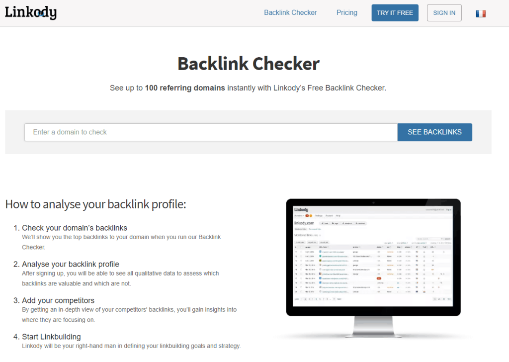 linkody free link building tool