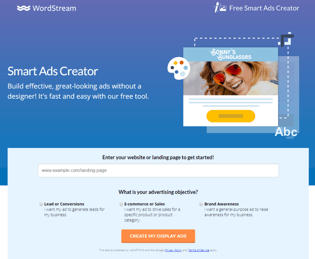 wordstream smart ad creator tool