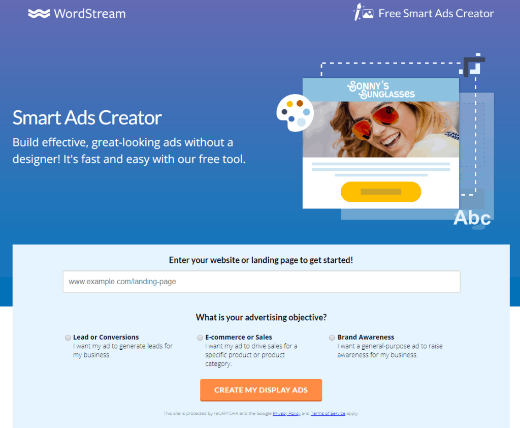 Wordstream Smart Ads Creator