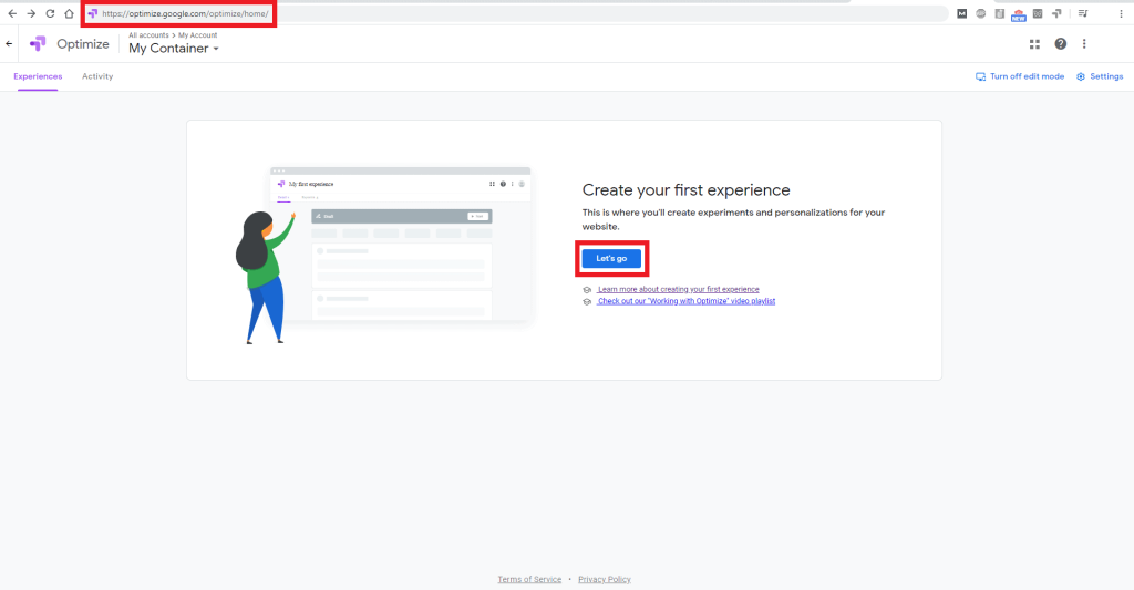 google optimize cro test