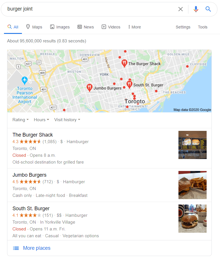 google places social proof