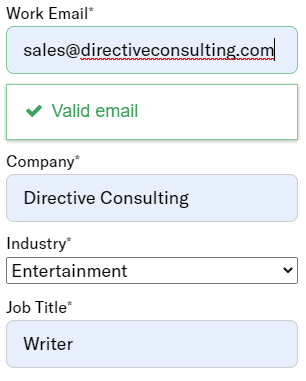 form validation