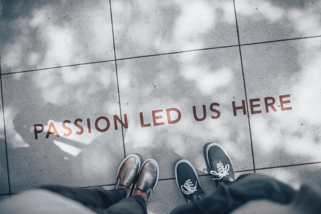 unsplash stock image passion text