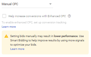 manual cpc bidding strategy