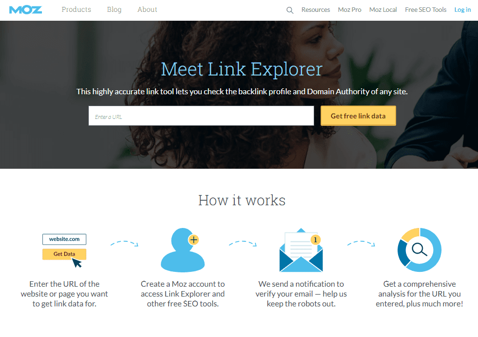 Moz link explorer