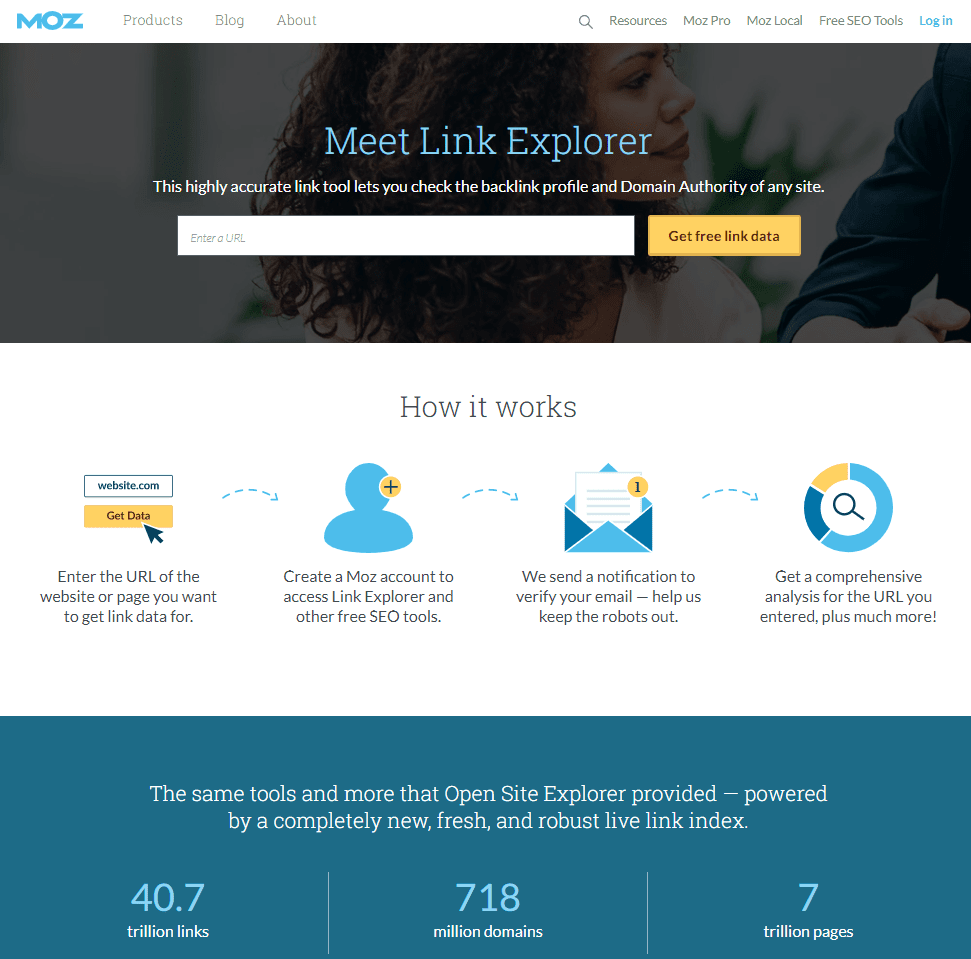 Moz link explorer