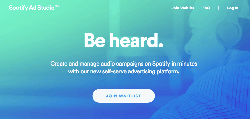 music streaming advertisement