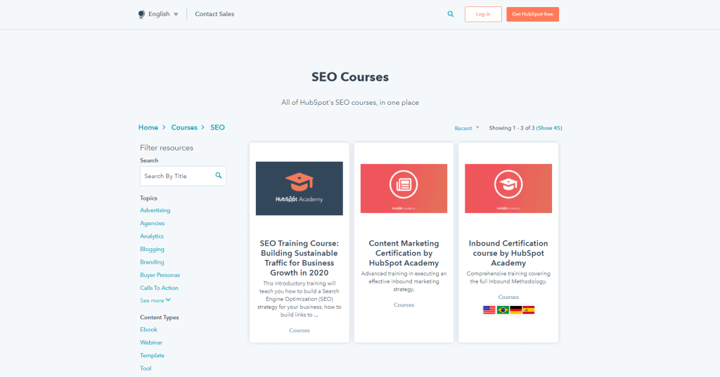 hubspot seo certification