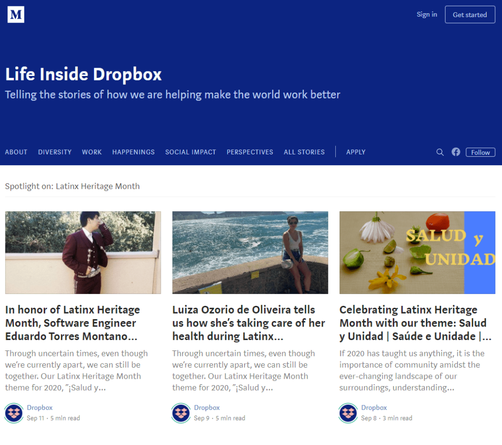 dropbox campaign example