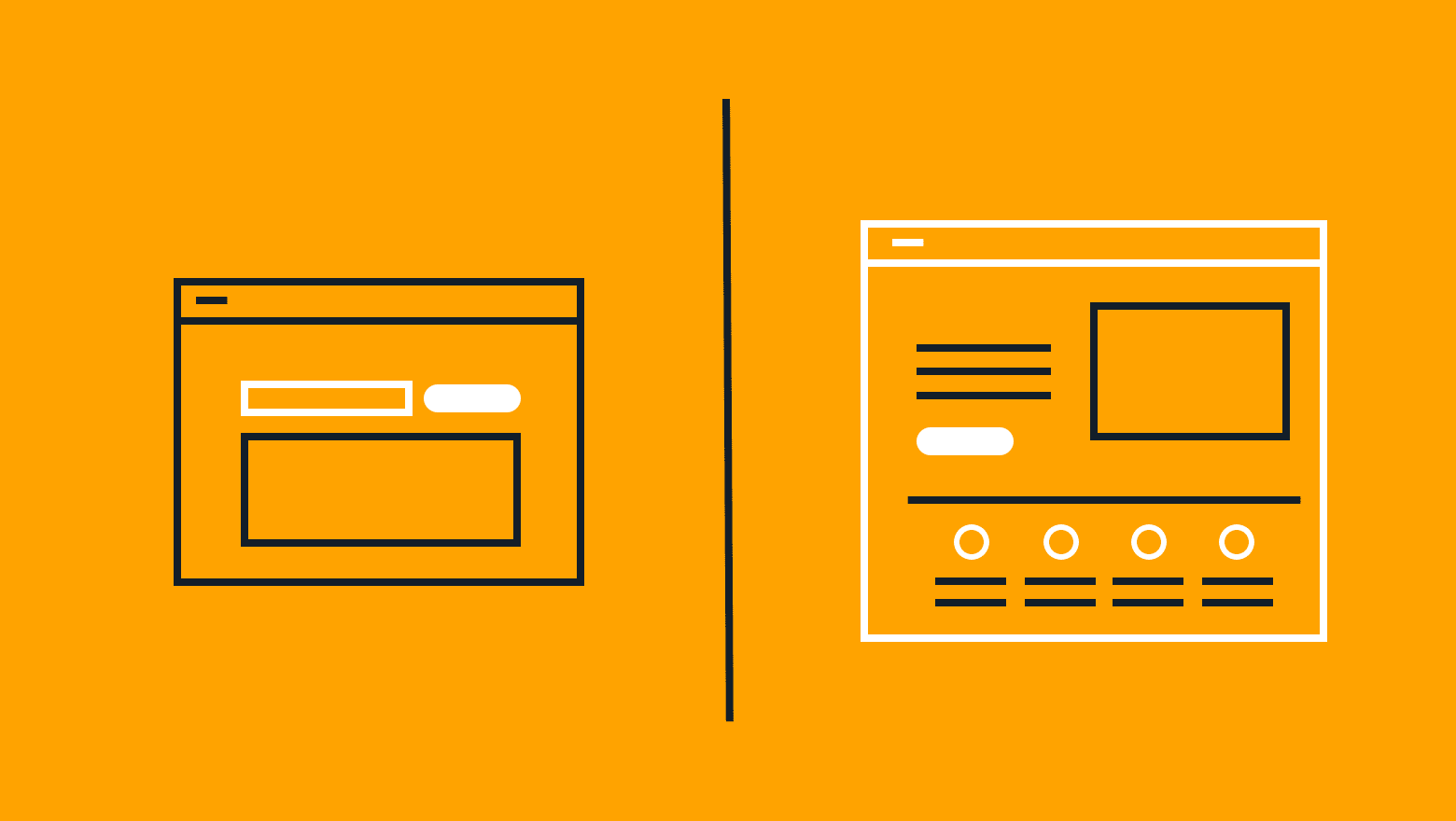 squeeze page vs landing page icon