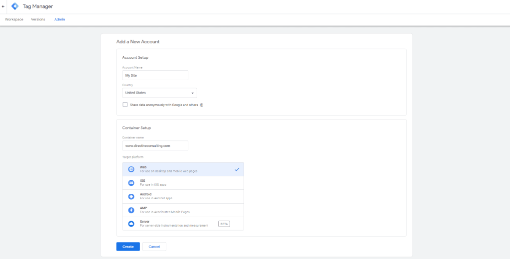 google tag manager platform