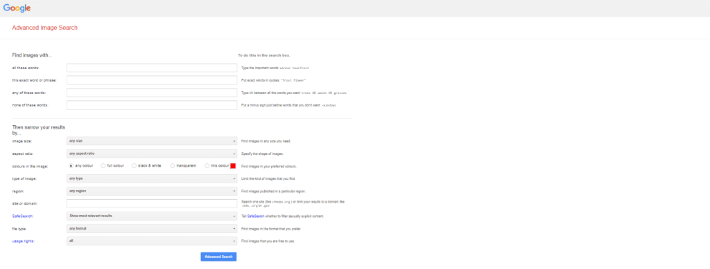 advanced image search