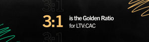 3 to 1 golden ratio of LTV CAC