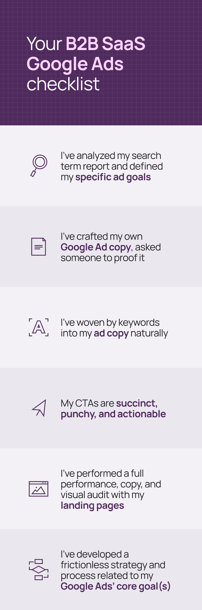 Google Ads Checklist